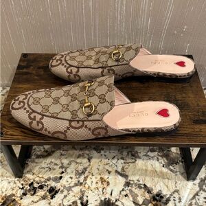 GUCCI Women’s Princetown Horsebit Loafers Mule Flats